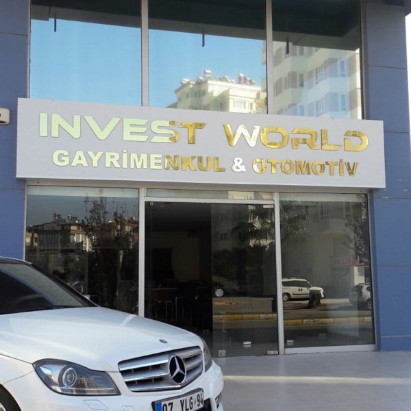 Invest World Gayrimenkul & Otomotiv Gold Alükor Tabela Uygulamamız