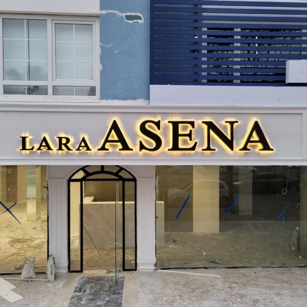 Lara Asena Mağaza Cephe ve Işıklı Tabela Uygulamamız